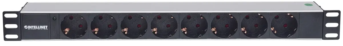 INTELLINET 19" 1U PDU 8 розеток Type F 250В 15А Photo 3