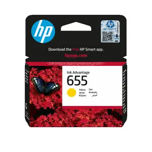 HP 655 Yellow Original Ink Advantage Cartridge Dye-based Standard Yield 600 pages