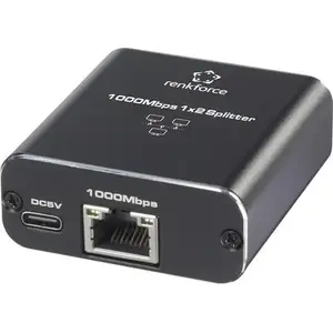 Network switch Renkforce RF-GES-200 2-port with USB power input