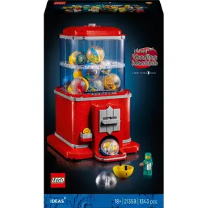LEGO Vending Machine buildable model set 21358 — Ideas series, 1,343 pieces, includes 16 minifigures, 280×210×170 mm