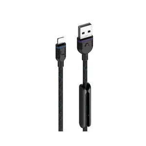 Unisynk USB-A uz Lightning kabelis melns