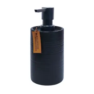 Liquid soap dispenser BESK model 9136584, black ceramic finish