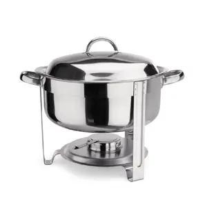 Stainless steel stockpot WAS DE1231460750 7.5 L round chrome
