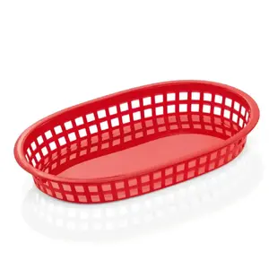 Bowl WAS DE1233148271 — plastic serving bowl, red, 27 x 17.5 x 8.5 cm