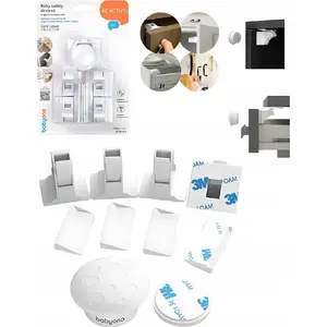 Magnetic Cabinet and Drawer Safety Locks baby ono 1577 — set of 4 for childproofing