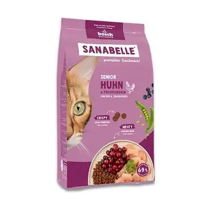 Сухой корм для кошек Bosch Sanabelle Life Senior — курица и клюква, 8 кг, 29% белка, 13% жира