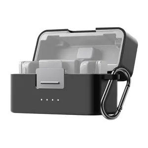Protective case Puluz PU744B for DJI Mic Mini — black, hard-shell storage and transport