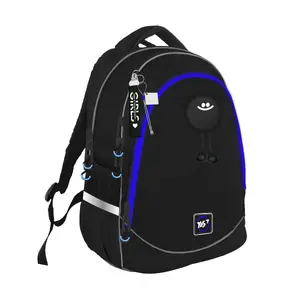 Skolas mugursoma YES TS-52 Pom-Pom modelis 550-08523 skolēniem, ergonomiska, ar vairākiem nodalījumiem