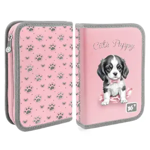 Пенал YES HP-04 Doggy Princess — один отсек, два клапана