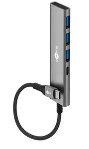 Интерфейсный концентратор Goobay 76562 USB Type-C 5000 Мбит/с Серый