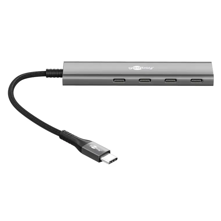 USB‑C 4 porta hubs GOOBAY 76564 Slim Photo 3