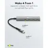 USB‑C 4 porta hubs GOOBAY 76564 Slim Photo 5