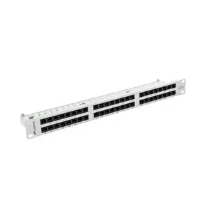 Patch panel LANBERG 48 port 1U 19" Cat.6 UTP gray