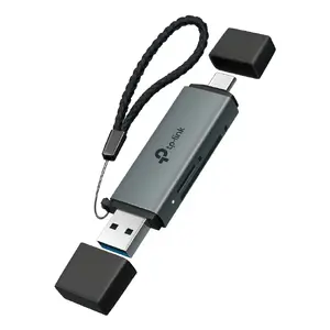 Card reader TP‑LINK UA430D USB 3.1 — MicroSD/SD support, 200 Mbit/s, Black, 75×22.9×9.3 mm