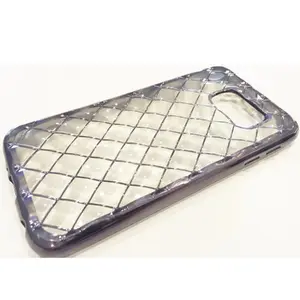 Riff protective sleeve for Samsung Galaxy S6 G920 — Beeyo Diamond Grid design, Dark Silver