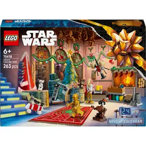 Construction toy LEGO Star Wars Advent Calendar 2025 — set 75418, seasonal buildable minifigures and models