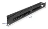 DELOCK 19" 1U Cable Management Panel 2 openings Photo 2