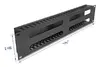 DELOCK 19" 2U Cable Management Routing Panel Photo 2