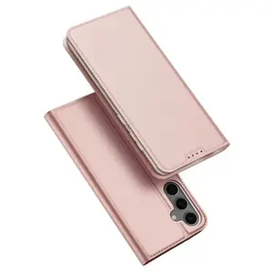 Phone Wallet Case dux ducis for Samsung Galaxy S25 S931, rose gold, protective cover