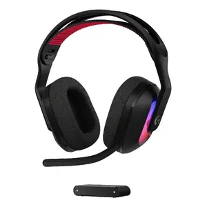 Austiņas Logitech G Astro A20 X — vadu un bezvadu, USB‑C/Bluetooth, ap ausi (circumaural), 70–20000 Hz, 30 m darbības rādiuss, melnas