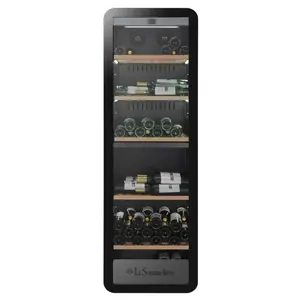 Винный шкаф la sommeliere APOGEE190DZN двухзонный 190 бутылок, класс энергопотребления F