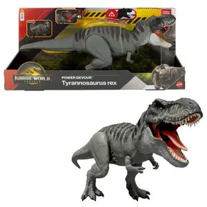 Dinozaura figūra Mattel Jurassic World Rebirth T-Rex Gaisma Skaņa
