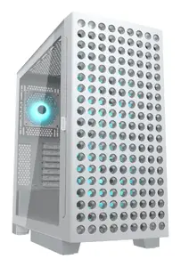 COUGAR Airface ECO Midi Tower PC Case, ARGB Lighting, White, Supports EATX, ATX, Micro ATX, Mini-ITX, USB Type-C