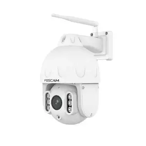 IP security camera Foscam SD8P 8 MP White — 4K, Wi‑Fi, PTZ 355°/90°, 4x optical zoom, 50 m IR, MicroSD up to 256 GB