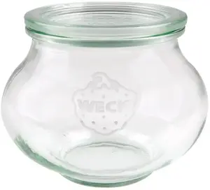 Stikla burka WECK Deco 560 ml ar vāku, komplekts 6 gab.