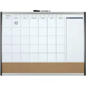 Wall-mounted planner calendar Quartet 1903813 — magnetic surface, monthly layout, office organizer