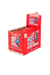 Mashie Hot Power Blackcurrant and Mint Puree for Energy Drink 15 Pack
