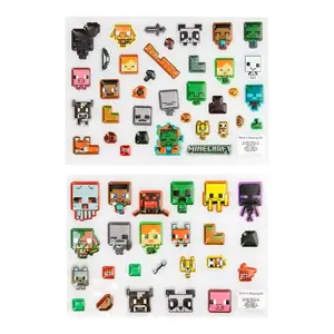 Paladone Minecraft Puffy Uzlīmes ierīcēm PP13218MCF — pūkainas dekoratīvas uzlīmes