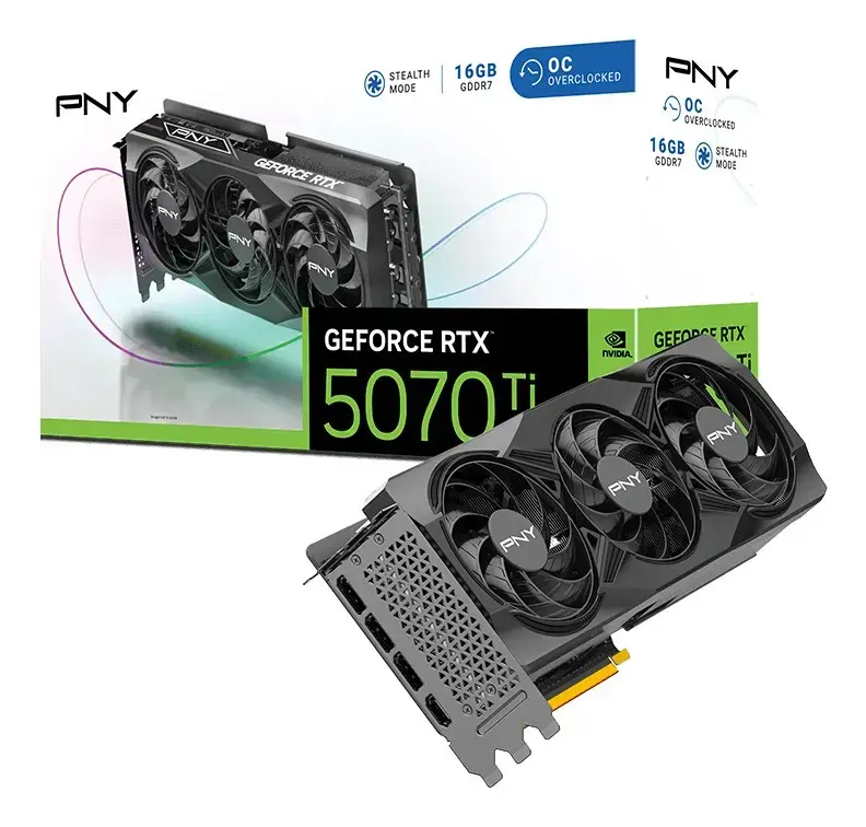 PNY GeForce RTX 5070 Ti Triple Fan 16GB Photo 4
