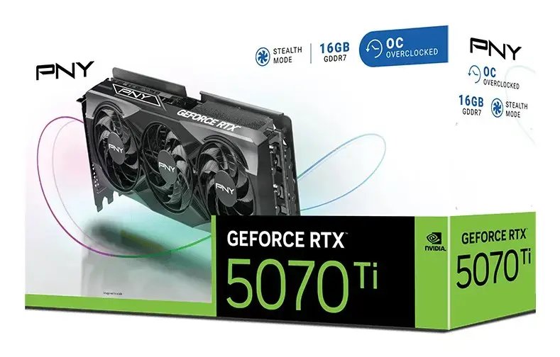 PNY GeForce RTX 5070 Ti Triple Fan 16GB Photo 5