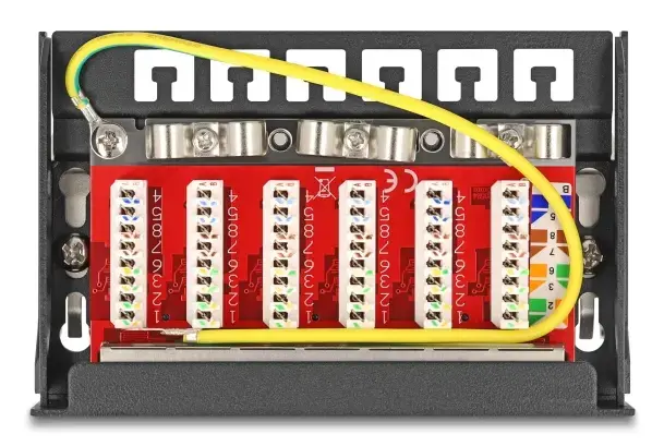 DELOCK Mini Desktop Patch Panel RJ45 6-port Cat.6A Photo 3