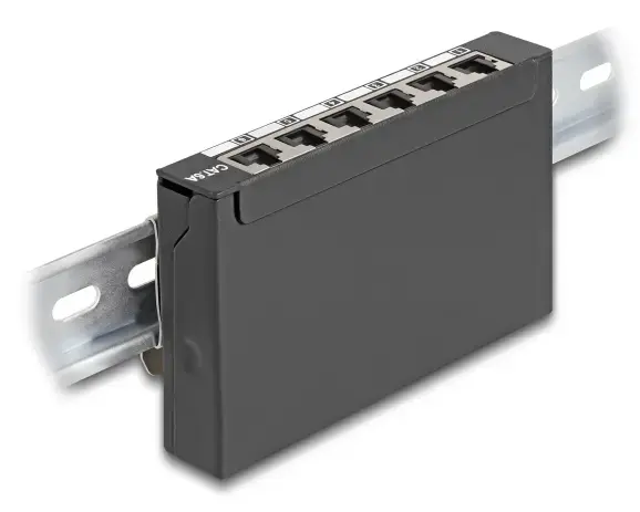 DELOCK Mini Desktop Patch Panel RJ45 6-port Cat.6A Photo 5