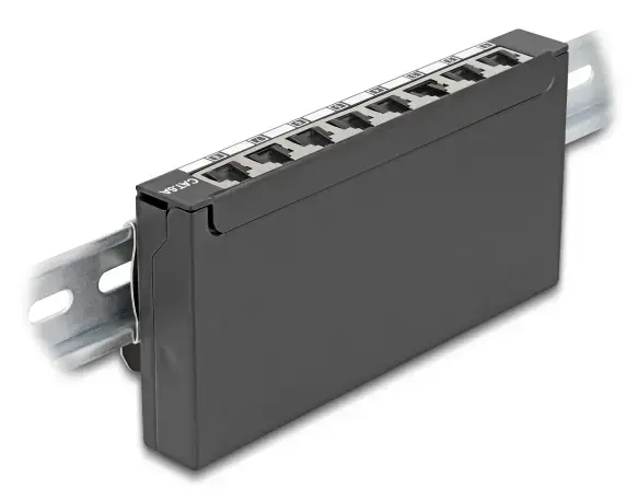 DELOCK Mini Desktop Patch Panel RJ45 8 porti Cat.6A Photo 5