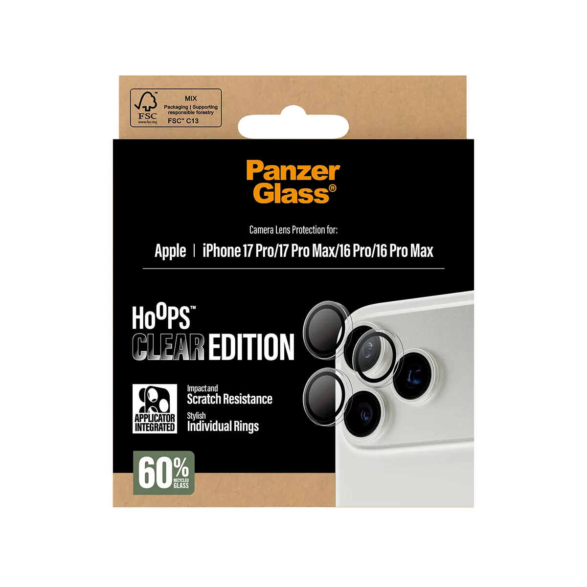 PanzerGlass Hoops Защитное стекло для камеры iPhone Photo 3