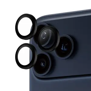 Защитное стекло для объектива камеры PanzerGlass Hoops Black для Apple iPhone 17 Pro, iPhone 17 Pro Max, iPhone 16 Pro, iPhone 16 Pro Max