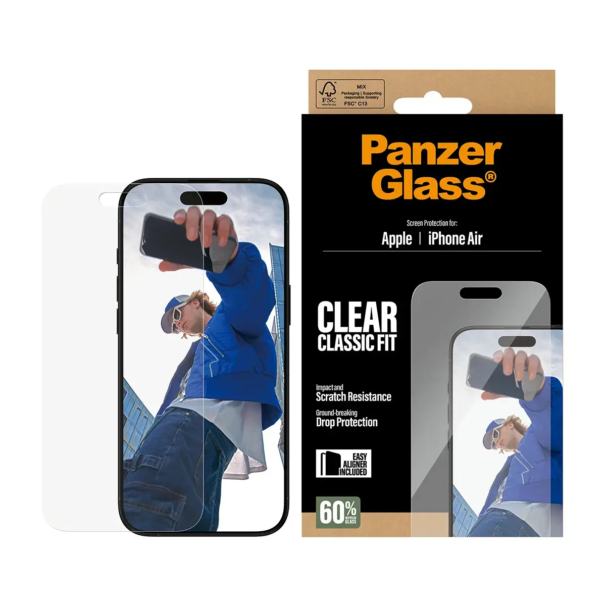 Ekrāna aizsargstikls PanzerGlass iPhone Air Photo 2