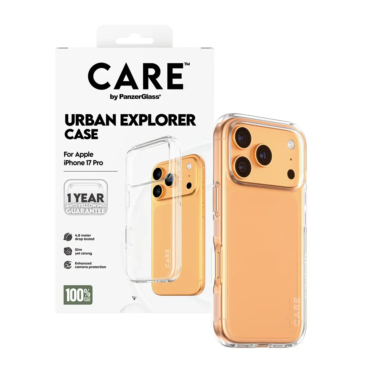PanzerGlass CARE Flagship Case Transparent priekš iPhone 17 Pro Photo 5