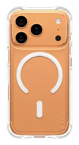 Чехол PanzerGlass CARE Samba Transparent с белым MagSafe для Apple iPhone 17 Pro из термопластичного полиуретана