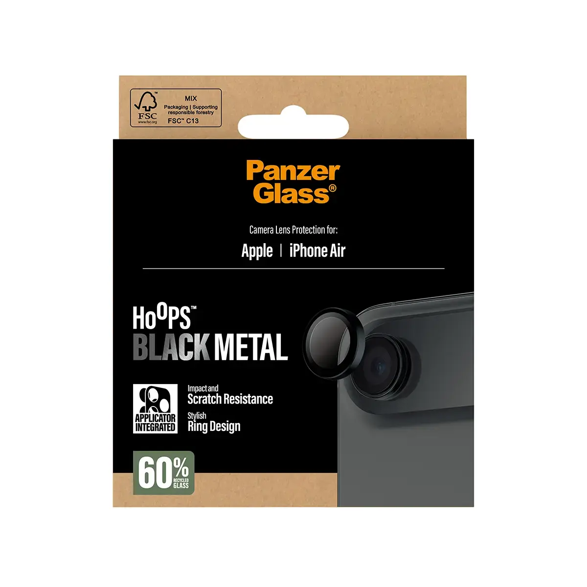 PanzerGlass Hoops objektīva aizsargstikls priekš iPhone Air Photo 3