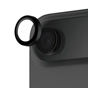 Защитное стекло для камеры PanzerGlass Hoops закаленное стекло и силикон черный для Apple iPhone Air