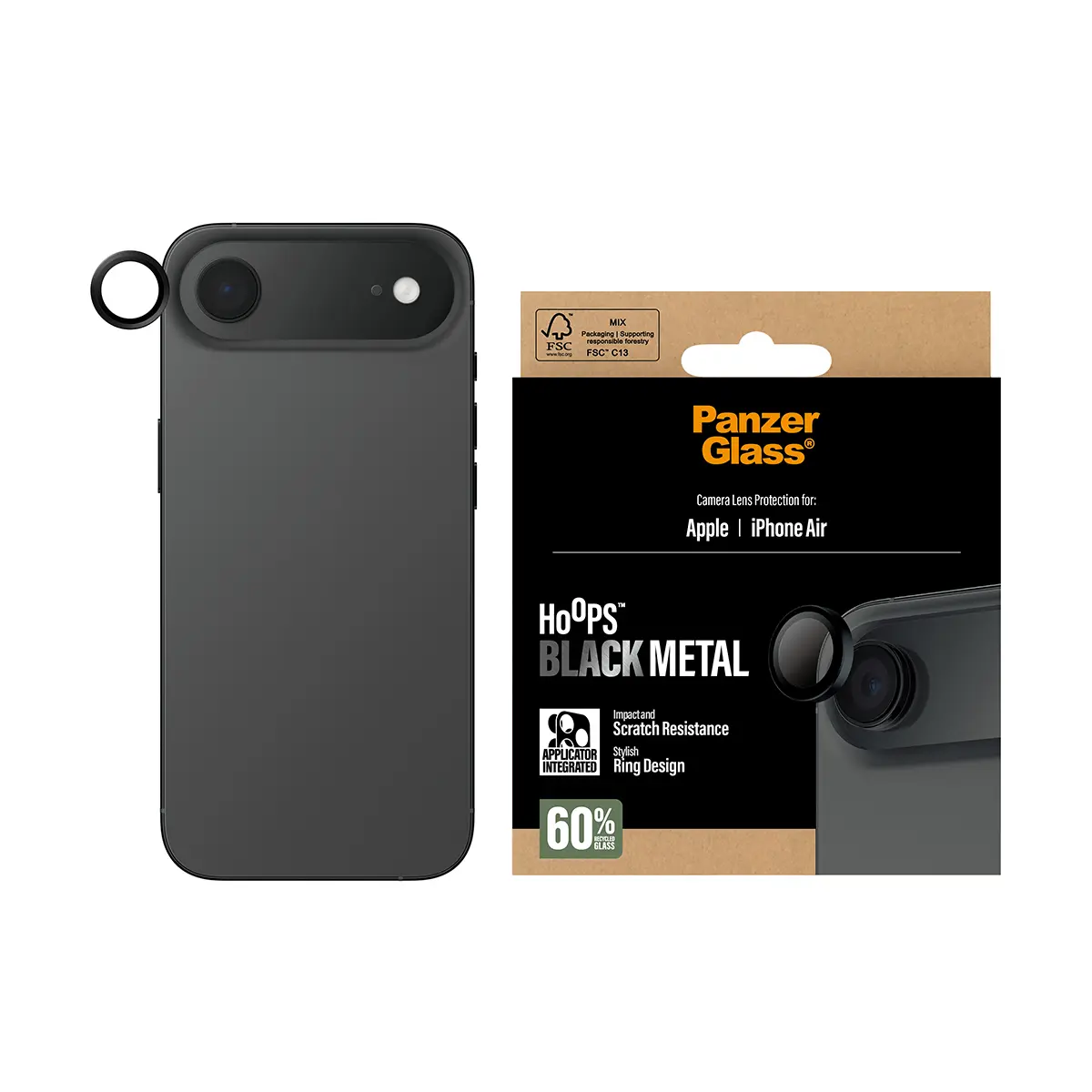 Защита камеры PanzerGlass Hoops для iPhone Air Photo 2
