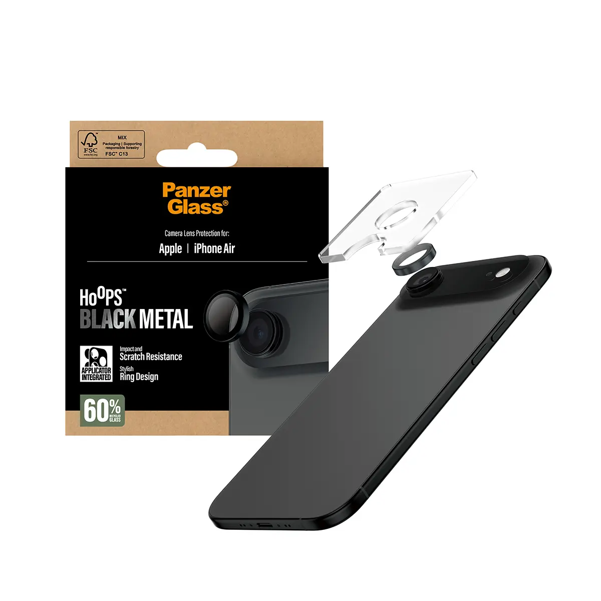 Защита камеры PanzerGlass Hoops для iPhone Air Photo 5