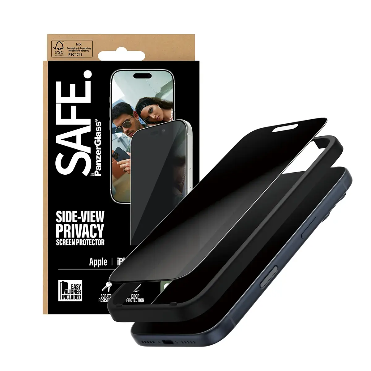 Privātuma ekrāna aizsargs PanzerGlass SAFE iPhone 17 Pro Photo 6