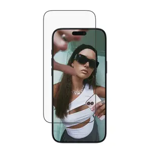 Защитная плёнка PanzerGlass SAFE. для iPhone 17 Pro Max — ультра‑широкая PET‑плёнка с чёрной рамкой, EasyAligner, устойчива к царапинам и ударам