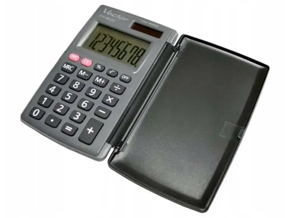 Calculator VECTOR KAV CH-862D — compact 8-digit pocket Photo 2