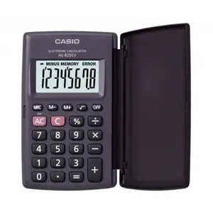 Casio pocket calculator HL-820LV-B — 8-digit black, basic arithmetic functions